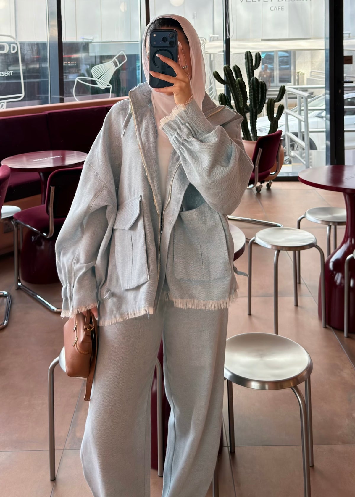 Linen denim
